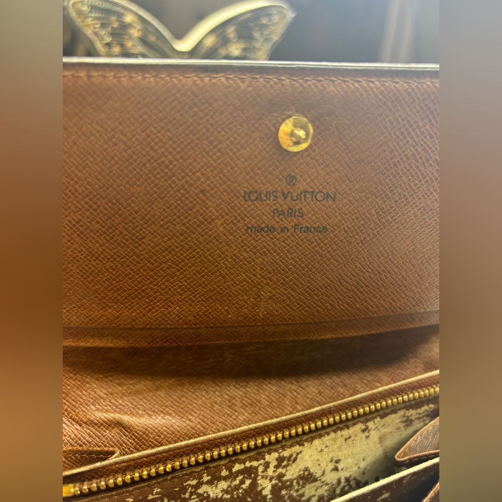 Louis Vuitton Monogram Porte Monnaie Tresor Wallet EUC - Picture 9 of 12